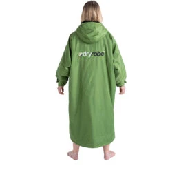 Advance Long Sleeve Change Robe -Marine Sports Gear 202120Dryrobe20Advance20Long20Sleeve20Premium20Outdoor20Change20Robe202020Poncho20DR10420 20Forest20Green2020Black20worn20back.2000x2000