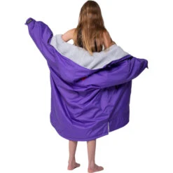 Advance Junior Long Sleeve Change Robe -Marine Sports Gear 202320Dryrobe20Advance20Junior20Long20Sleeve20Changing20Robe20Poncho20DR10420 20Purple20Grey205.2000x2000