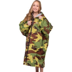 Advance Junior Short Sleeve Change Robe -Marine Sports Gear 202320Dryrobe20Advance20Junior20Short20Sleeve20Changing20Robe20Poncho20DR10020 20Camo20Grey208.2000x2000
