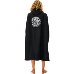 Rip Curl Surf Series Hooded Changing Robe / Poncho -Marine Sports Gear 202320Rip20Curl20Mens20Surf20Series20Hooded20Changing20Robe20Poncho20005MTO20 20Black20back.2000x2000