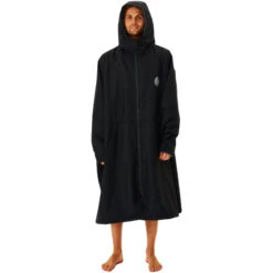 Rip Curl Surf Series Hooded Changing Robe / Poncho -Marine Sports Gear 202320Rip20Curl20Mens20Surf20Series20Hooded20Changing20Robe20Poncho20005MTO20 20Black20front.2000x2000