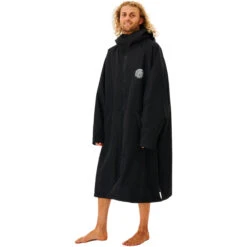 Rip Curl Surf Series Hooded Changing Robe / Poncho -Marine Sports Gear 202320Rip20Curl20Mens20Surf20Series20Hooded20Changing20Robe20Poncho20005MTO20 20Black20side.2000x2000