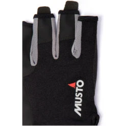 MUSTO Essential Sailing Short Finger Gloves -Marine Sports Gear 26160 Musto Essential Sailing Short Finger Gloves AUGL003 Black 3.2000x2000
