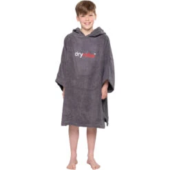 Junior Organic Cotton Hooded Towel Change Robe -Marine Sports Gear 35750 202320Dryrobe20Junior20Organic20Cotton20Hooded20Towel20Changing20Robe20Poncho20 20Slate20Grey205.2000x2000