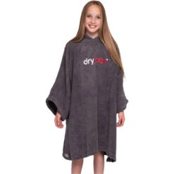Junior Organic Cotton Hooded Towel Change Robe -Marine Sports Gear 35750 202320Dryrobe20Junior20Organic20Cotton20Hooded20Towel20Changing20Robe20Poncho20 20Slate20Grey207.2000x2000