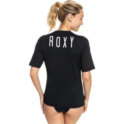 Roxy Womens Enjoy Waves Short Sleeve Rash Vest -Marine Sports Gear 40122 202220Roxy20Womens20Enjoy20Waves20Short20Sleeve20Rash20Vest20ERJWR0354920 20Anthracite20back.2000x2000