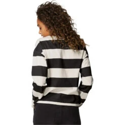 Mystic Womens The Stripe Tee -Marine Sports Gear 41736 202220Mystic20Womens20The20Stripe20Tee2035105.23007020 20Black20Model20Back.2000x2000