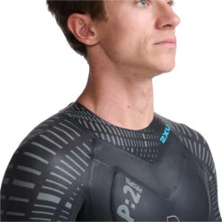 2XU Mens P:2 Propel Swim Wetsuit -Marine Sports Gear 42251 2023202XU20Mens20P220Propel20Triathlon20Wetsuit20MW4990c20 20Black20Aloha20Close20Up20320New.2000x2000