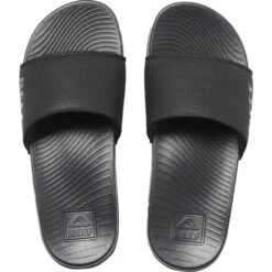 Reef Womens One Slider Flip Flops -Marine Sports Gear 42687 202320Reef20Womens20One20Slide20Flip20Flop20CJ017420 20Black20Top.2000x2000