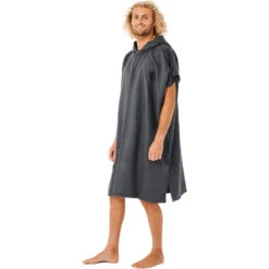 Rip Curl Mens Surf Series Packable Change Robe / Poncho -Marine Sports Gear 42701 202320Rip20Curl20Mens20Surf20Series20Packable20Change20Robe2020Poncho20007MTO20 20Black20side.2000x2000