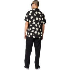 Mystic Mens Bloom Shirt -Marine Sports Gear 44349 202320Mystic20Mens20Bloom20Shirt2035105.23014120 20Black 20Back.2000x2000
