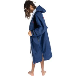 Advance Long Sleeve Change Robe V3 -Marine Sports Gear 44394 202320Dryrobe20Advance20Long20Sleeve20Changing20Robe20Poncho20DALSV320 20Navy20Blue2020Grey20side202.2000x2000