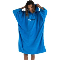 Organic Cotton Hooded Towel Change Robe V3 -Marine Sports Gear 44404 202320Dryrobe20Organic20Cotton20Hooded20Towel20Changing20Robe2020Poncho20DOCTV320 20Cobalt20Blue20front.2000x2000