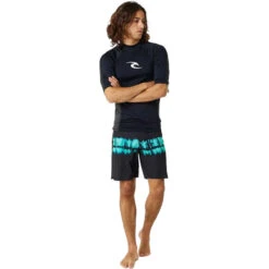 Rip Curl Mens Waves UPF Performance Short Sleeve Rash Vest -Marine Sports Gear 44715 202320Rip20Curl20Mens20Waves20UPF20Performance20Short20Sleeve20Rash20Vest20142MRV20 20Black203.2000x2000