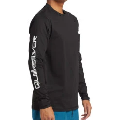 Quiksilver Mens Omni Session Long Sleeve UPF 50 Surf T-Shirt -Marine Sports Gear 45624 202320Quiksilver20Mens20Omni20Session20Long20Sleeve20UPF205020Surf20T Shirt20EQYWR0334920 20Black20side202.2000x2000