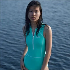 Womens One Piece Front Zip Swimsuit -Marine Sports Gear 45831 202320Wallien20Womens20One20Piece20Front20Zip20Swimsuit2010200320 20Aquamarine20a2.2000x2000
