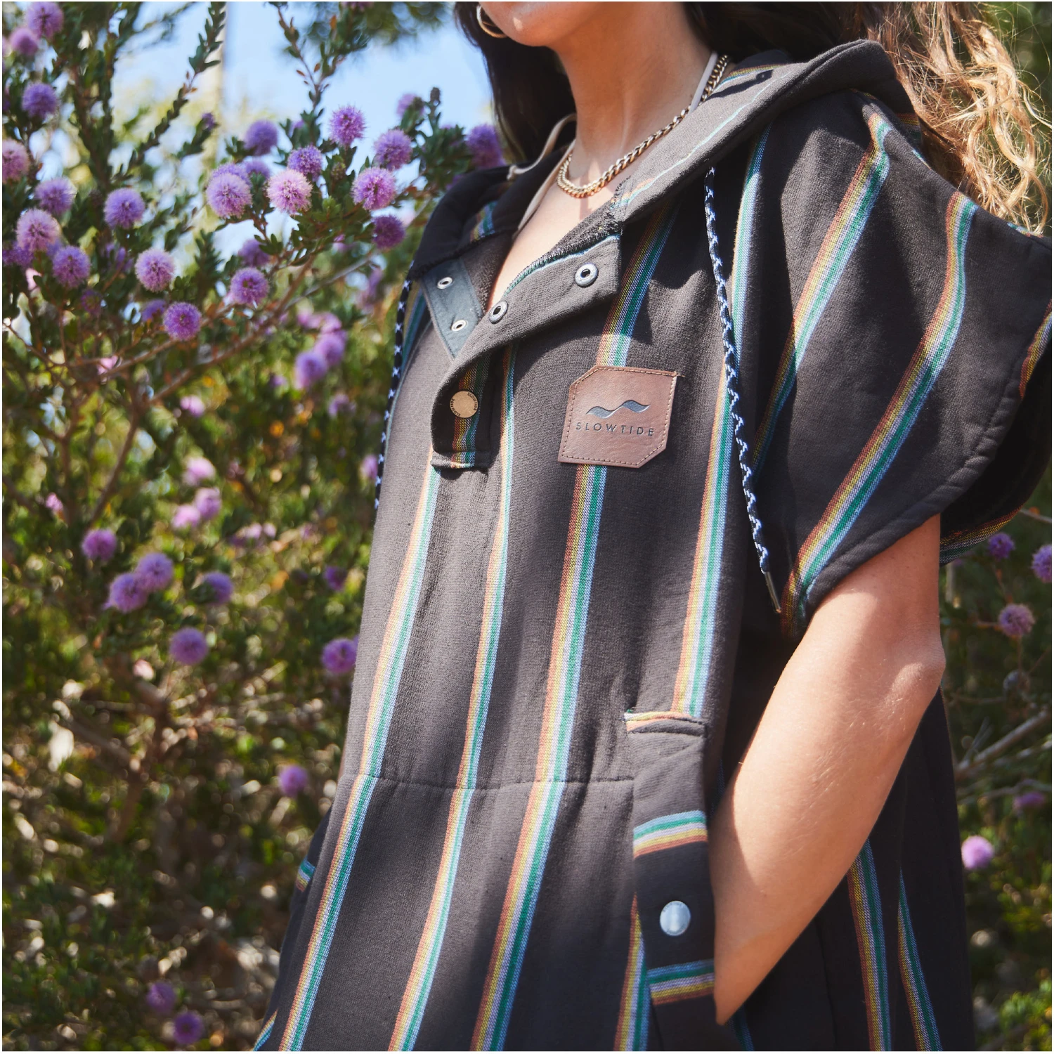 Slowtide Baja Stripe Hooded Towel Change Robe / Poncho 10 Slowtide Baja Stripe Hooded Towel Change Robe / Poncho - Image 8