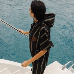 Slowtide Baja Stripe Hooded Towel Change Robe / Poncho 17 Slowtide Baja Stripe Hooded Towel Change Robe / Poncho -Marine Sports Gear 45967 202320Slowtide20Baja20Stripe20Hooded20Towel20Change20Robe2020Poncho20ST11520 20Black20Lifestyle203.2000x2000