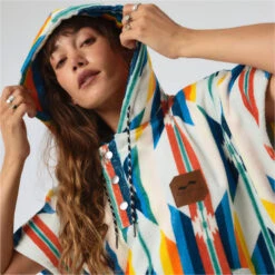 Slowtide York Hooded Towel Change Robe / Poncho -Marine Sports Gear 45980 202320Slowtide20York20Hooded20Towel20Change20Robe20Poncho20ST10920 20Multi203.2000x2000