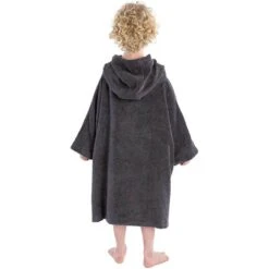 Junior Organic Cotton Hooded Towel Change Robe -Marine Sports Gear Dryrobe Kids Organic Cotton Towel Robe Slate Grey 2.2000x2000