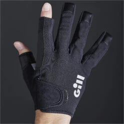 GILL Championship Short Finger Sailing Gloves -Marine Sports Gear Gill Championship Short Finger Sailing Gloves Black D.2000x2000