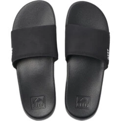 Reef One Slider Flip Flops -Marine Sports Gear Reef One Slide Flip Flops RF0A3OND Black.top .2000x2000